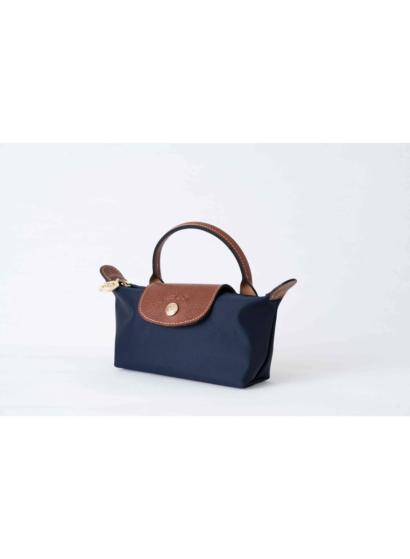 Long French Longchamp Women's classic fashion versatile mini makeup bag handbag shoulder bag handheld small bag Mini Navy Classic - Image 4